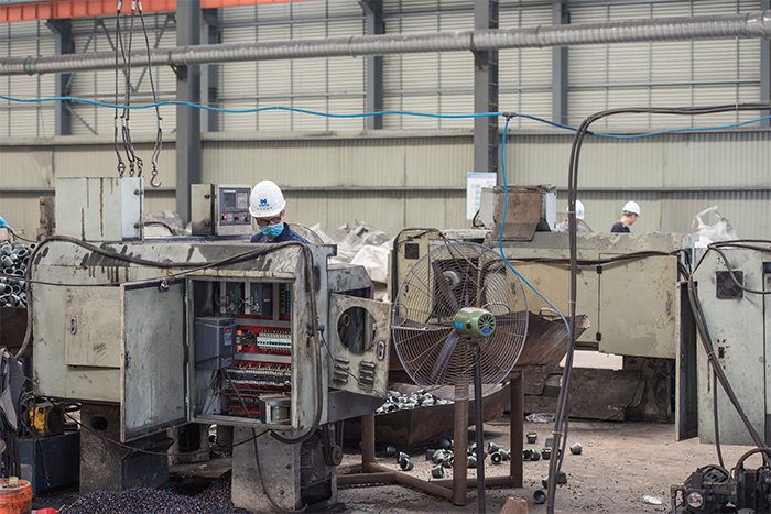 石嘴山网架配件-锥头加工车间