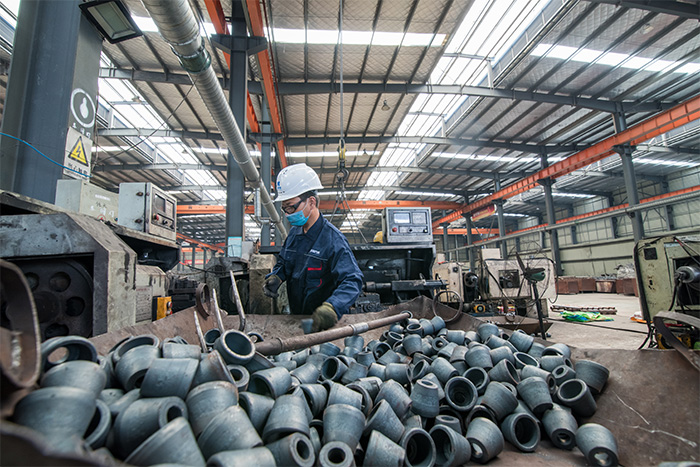 石嘴山网架配件-锥头加工车间